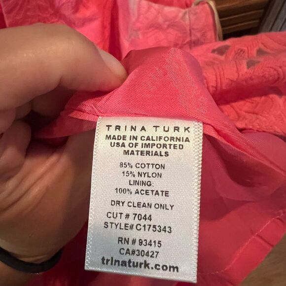 TRINA TURK PINK MINI DRESS - Picture 4 of 5